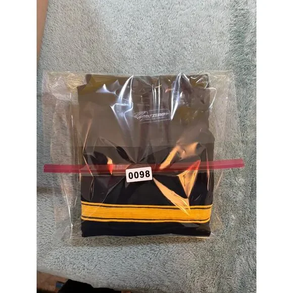 Point Zero Black Yellow Stripe T-Shirt Size US UK Medium - Picture 9 of 9